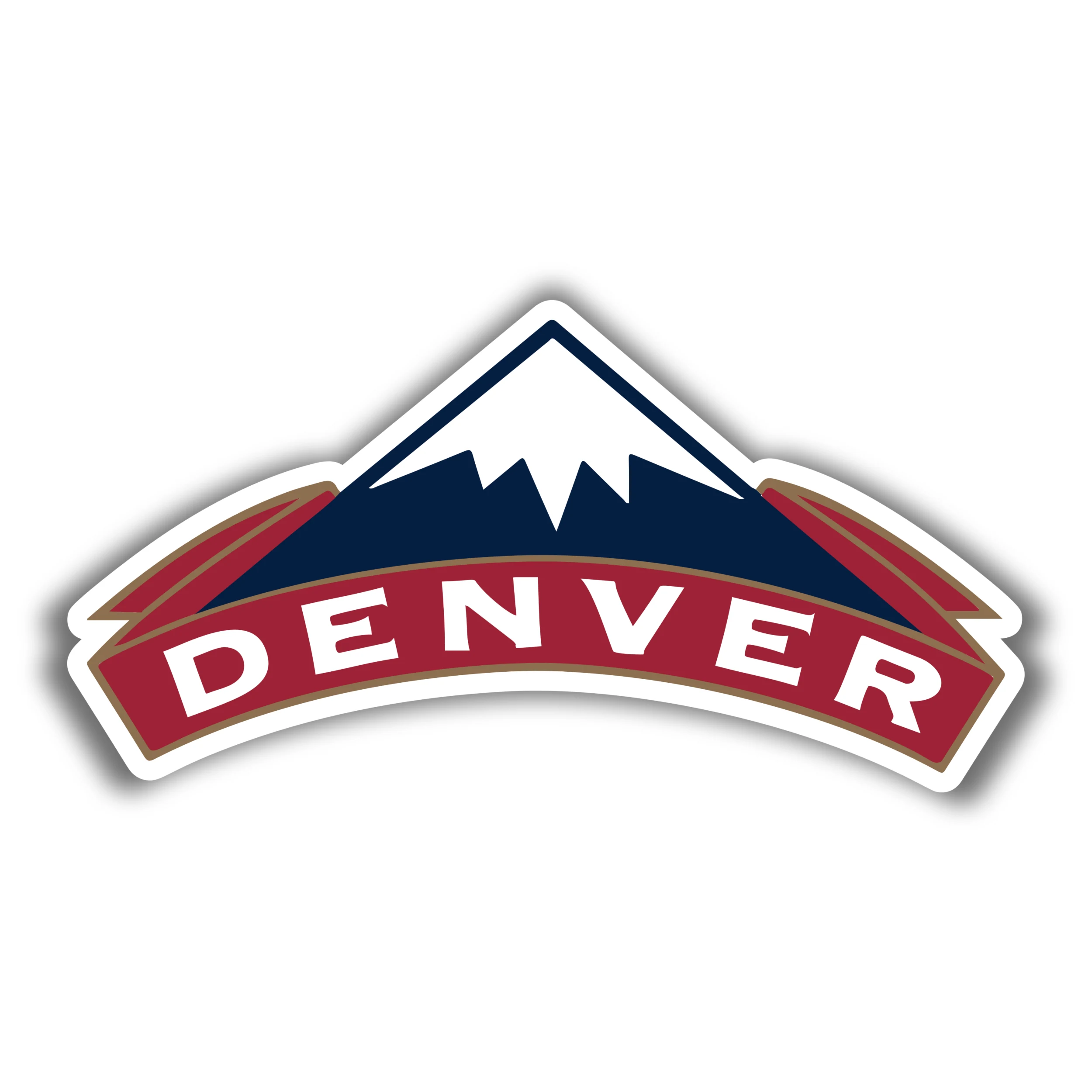 Denver Nuggets - Mountain With Name - Iron On DTF Transfer - Custom Size