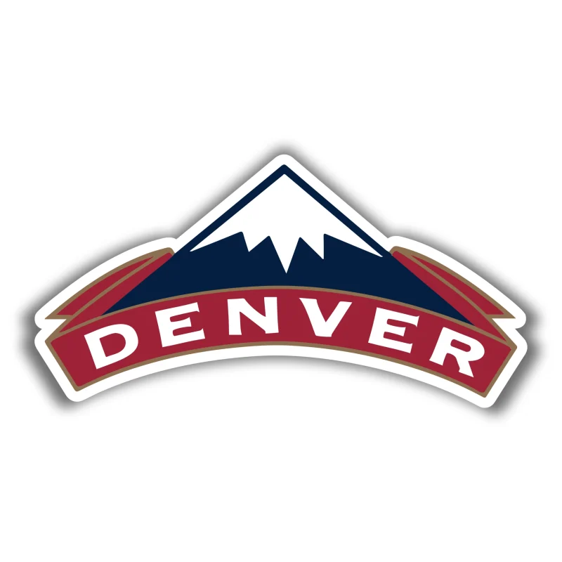 Denver Nuggets - Mountain With Name - Temporary Tattoo