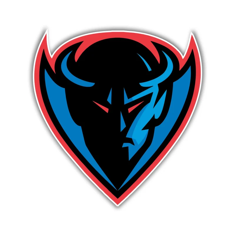 DePaul Blue Demons Full Color Vinyl Decal - Custom Size
