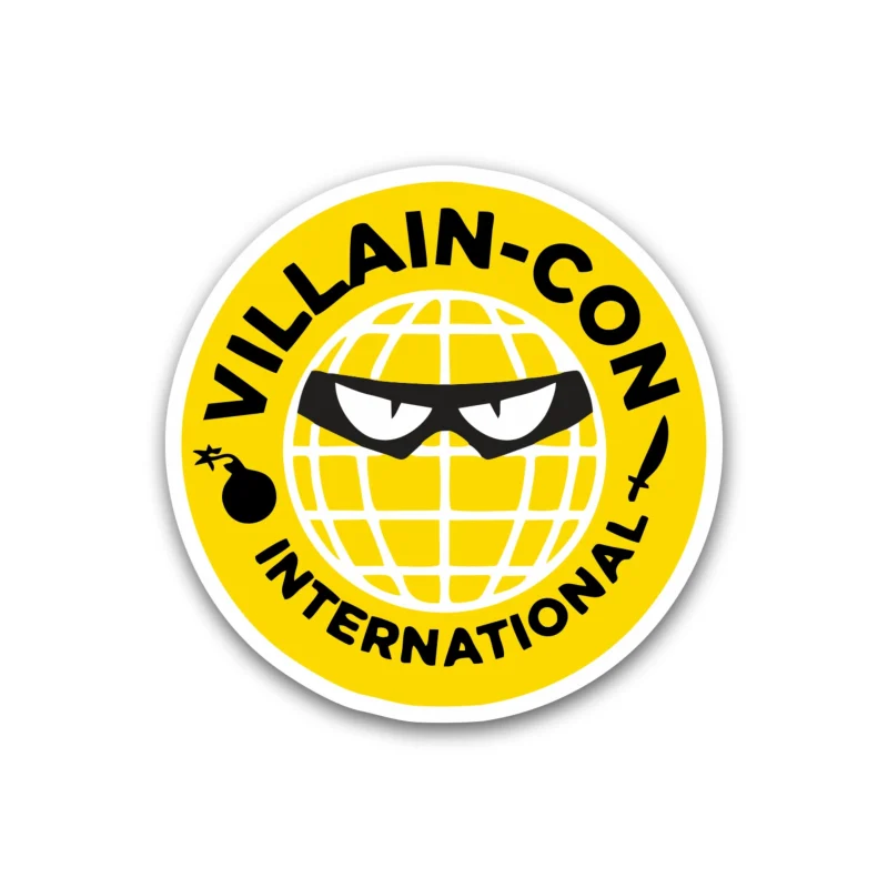 Despicable Me - Villain Con Logo 2 - Full Color Vinyl Sticker - Custom Size
