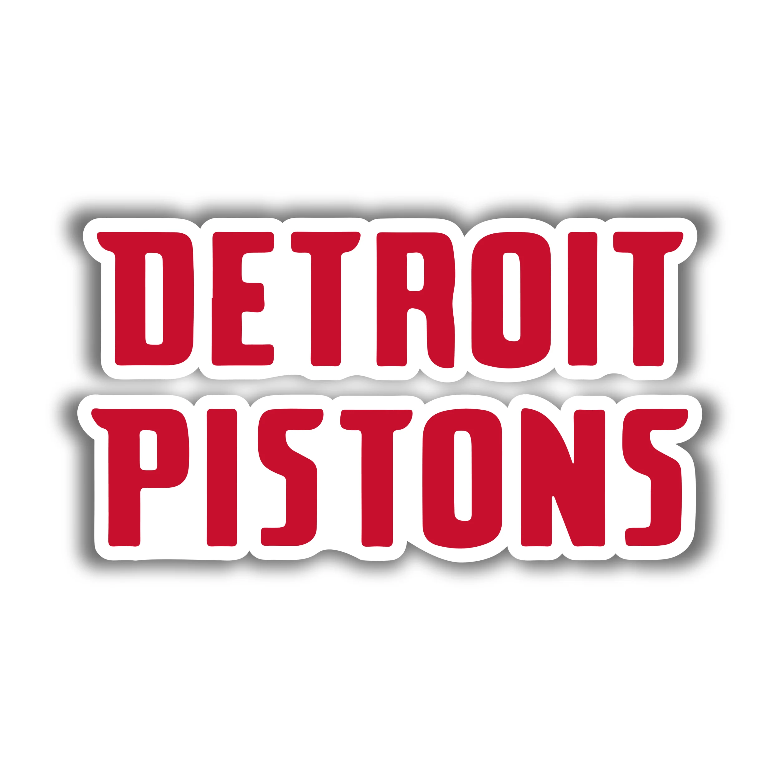 Detroit Pistons - Name - Iron On DTF Transfer - Custom Size