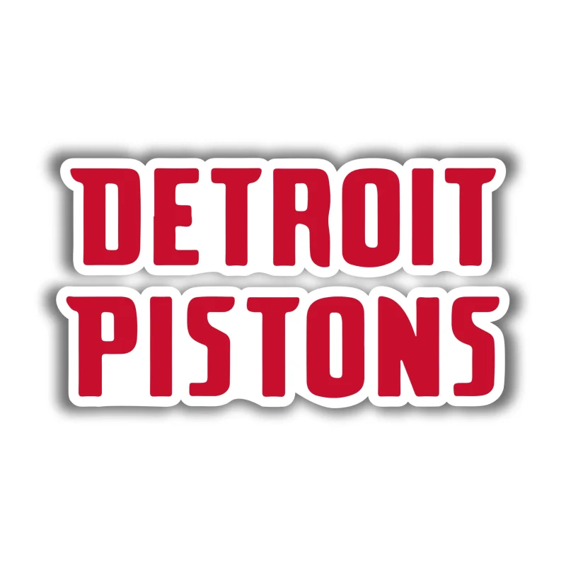Detroit Pistons - Name - Temporary Tattoo