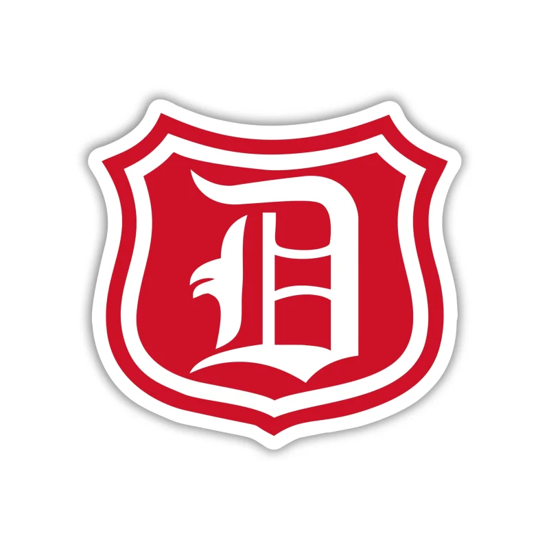 Detroit Red Wings - Shield with D - Iron On DTF Transfer - Custom Size