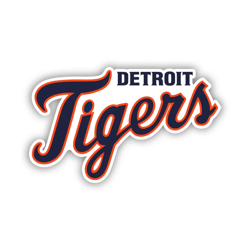 Detroit Tigers – Detroit Cursive Tigers - Temporary Tattoo