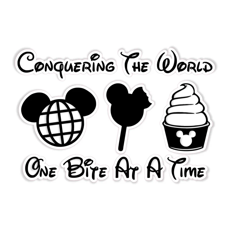 Disney Snacks Full Color Vinyl Sticker - Custom Size