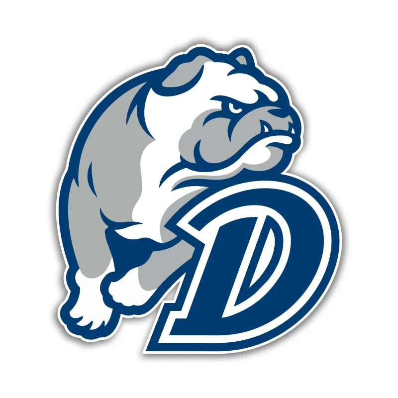 Drake Bulldogs Full Color Vinyl Decal - Custom Size