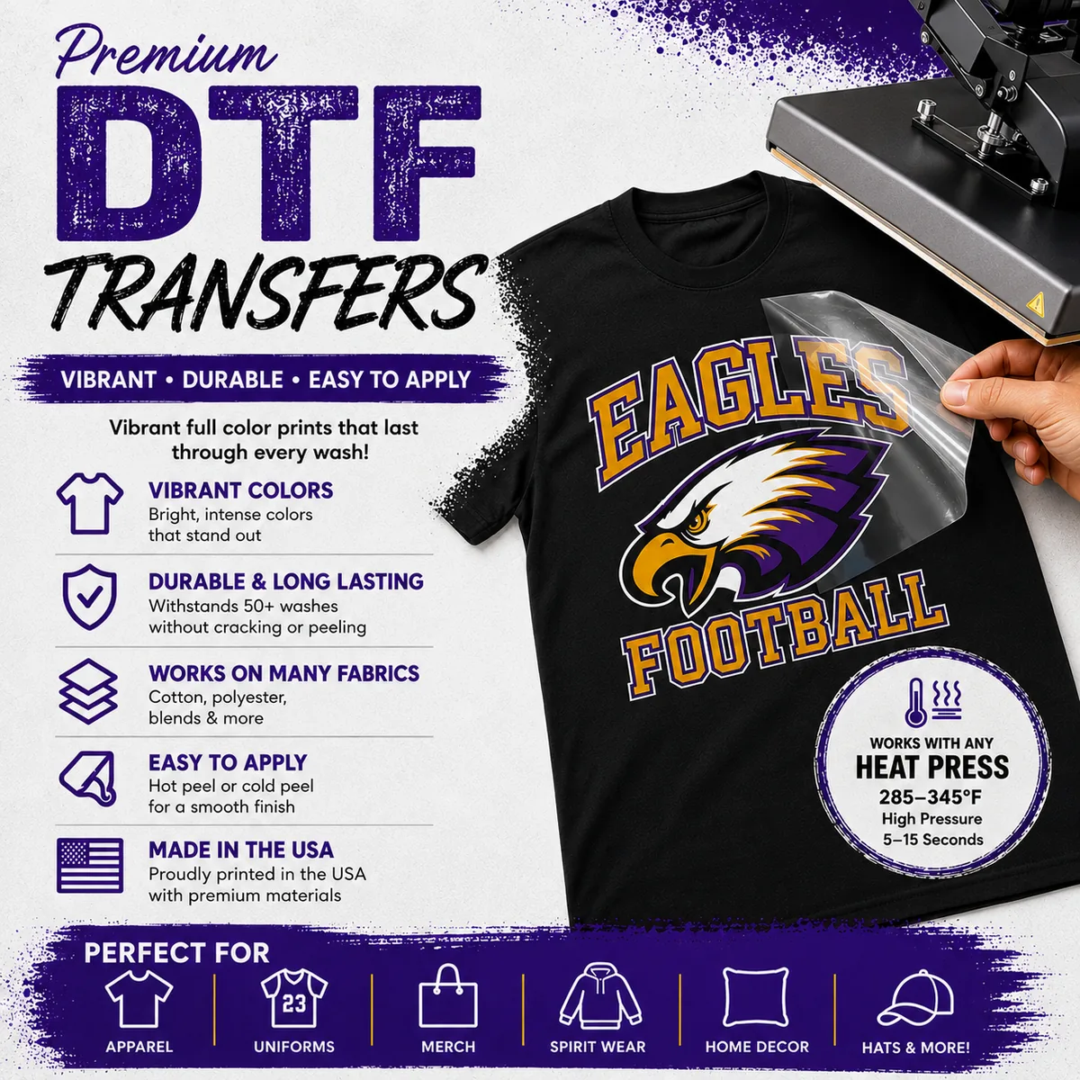 Detroit Red Wings - D - Iron On DTF Transfer - Custom Size - Image 3