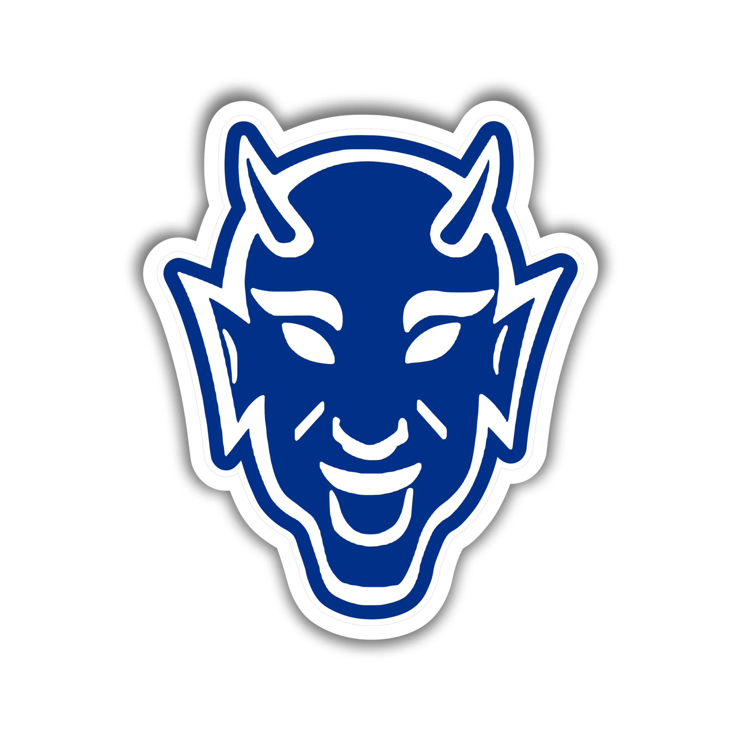 Duke Blue Devils - Devil Head - Iron On DTF Transfer - Custom Size