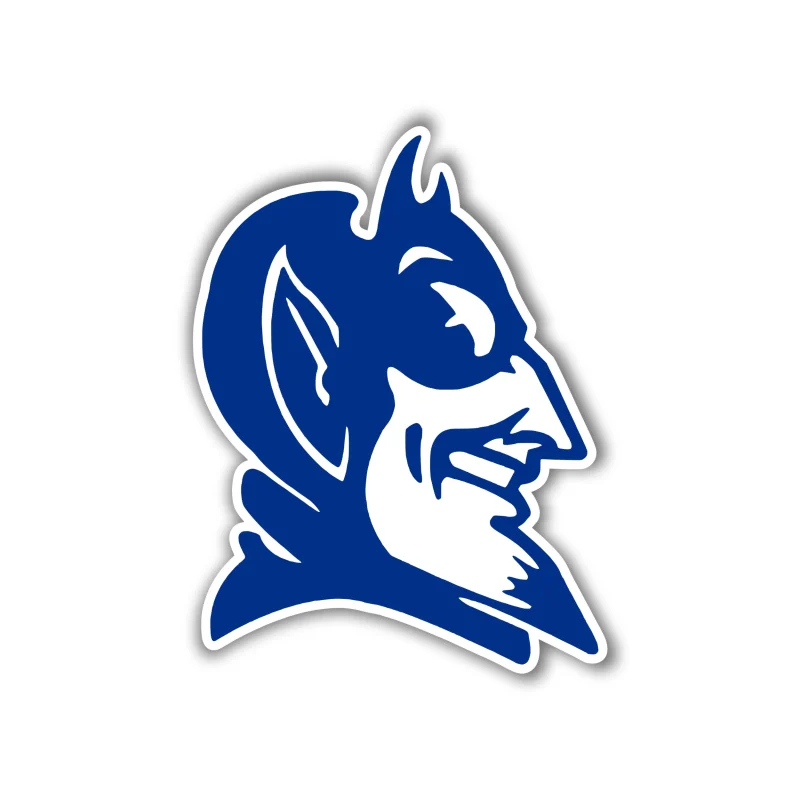 Duke Blue Devils - Head - Iron On DTF Transfer - Custom Size