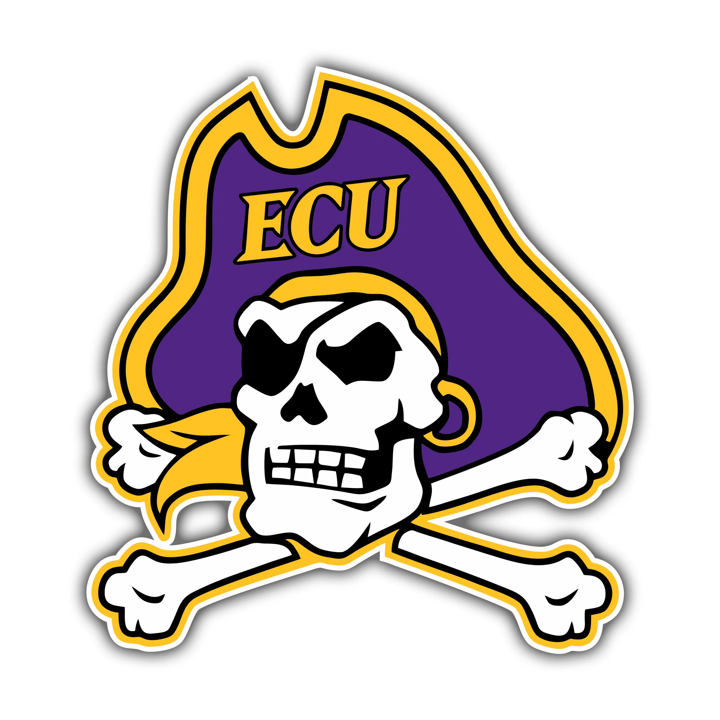 ECU Pirates - Iron On DTF Transfer - Custom Size