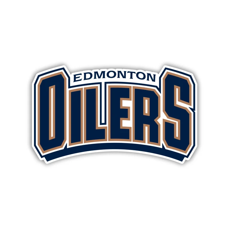 Edmonton Oilers - Blue Name - Iron On DTF Transfer - Custom Size
