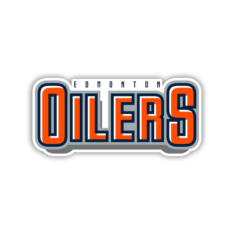 Edmonton Oilers - Orange Name - Iron On DTF Transfer - Custom Size