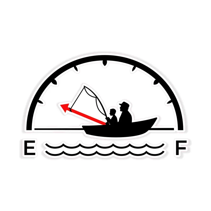 Empty Gas - Full Color Vinyl Decal - Custom Size