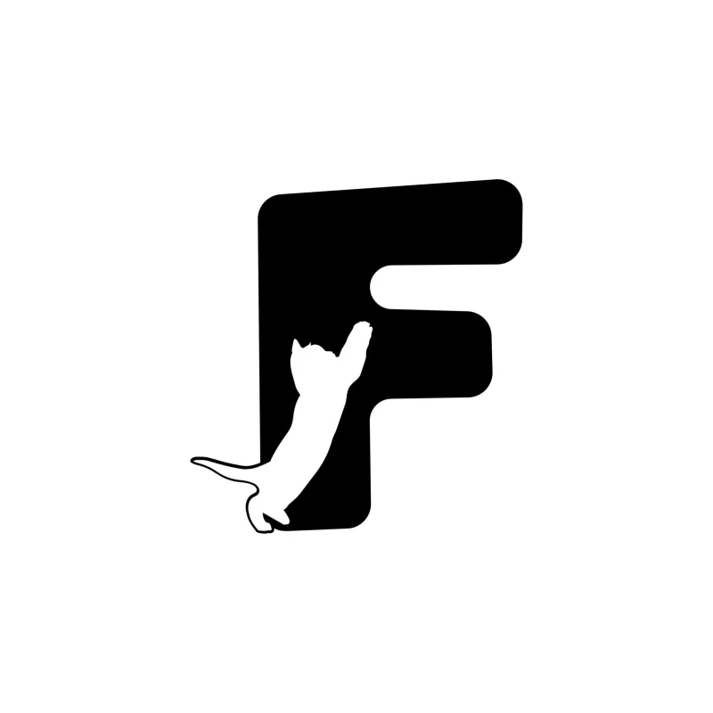 F - Alphabet - Vinyl Decal - Custom Size
