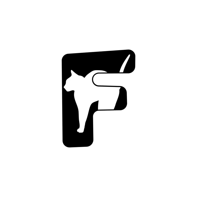 F - Alphabet - Vinyl Decal Custom Size
