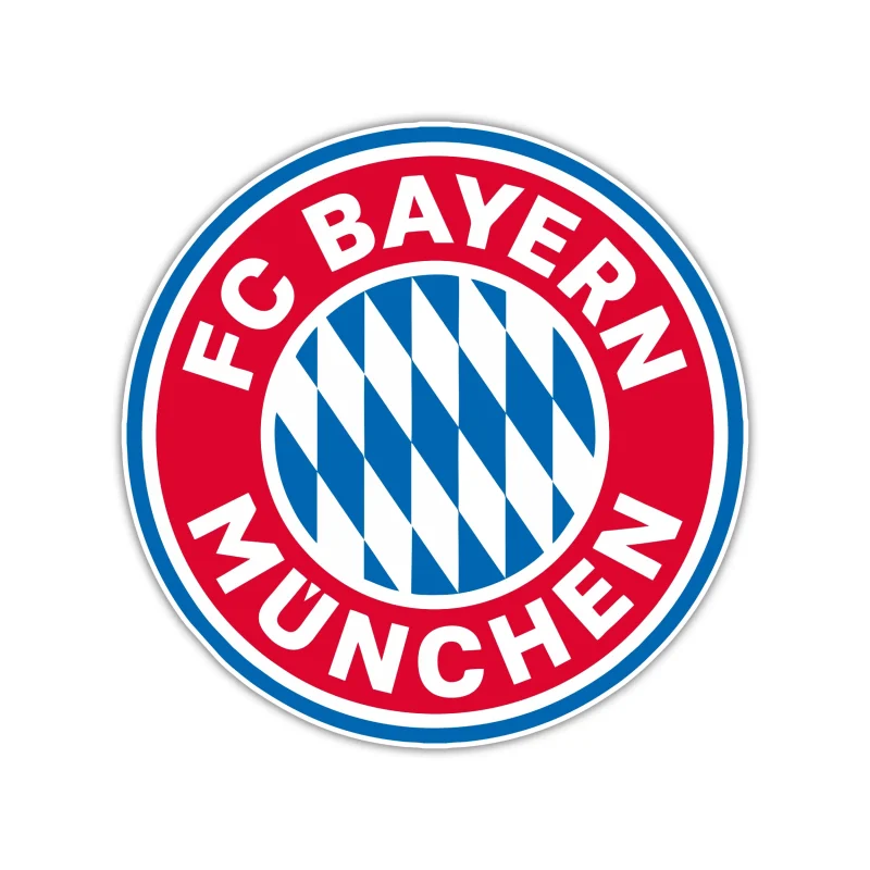 FC Bayern Munich - Red Circle With Name - Iron On DTF Transfer - Custom Size