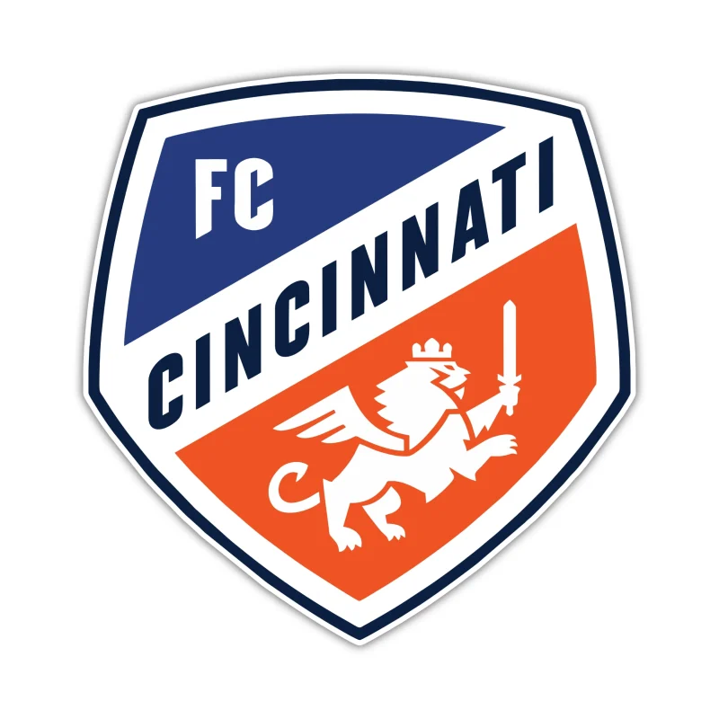 FC Cincinnati - Logo - Iron On DTF Transfer - Custom Size