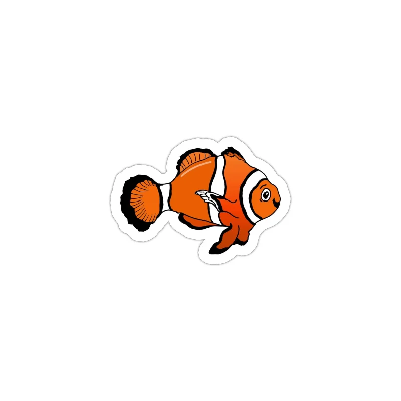 Fish Full Color Vinyl Sticker - Custom Size