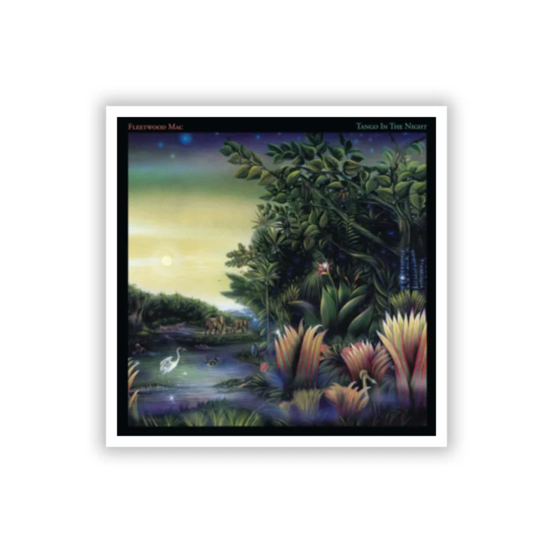 Fleetwood Mac - Tango In The Night Album Cover - Full Color Vinyl Sticker - Custom Size