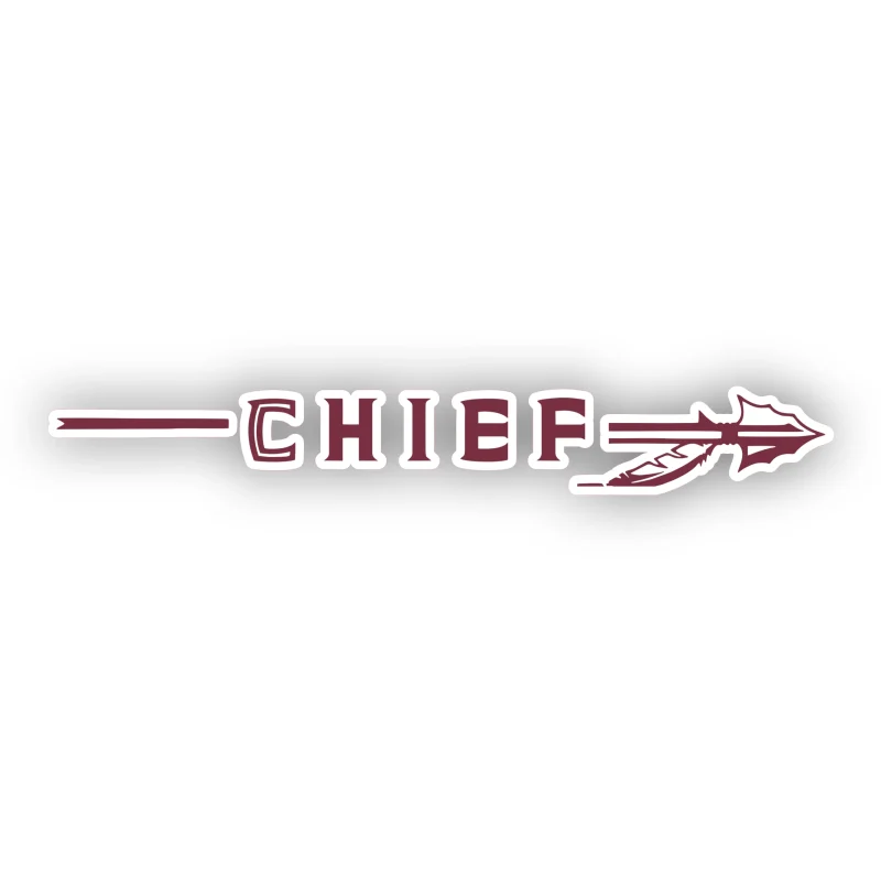 Florida State Seminoles - Chief with Arrow - Iron On DTF Transfer - Custom Size