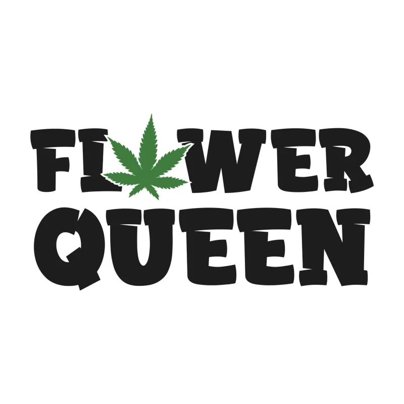 FLOWER QUEEN - Iron On DTF Transfer - Custom Size