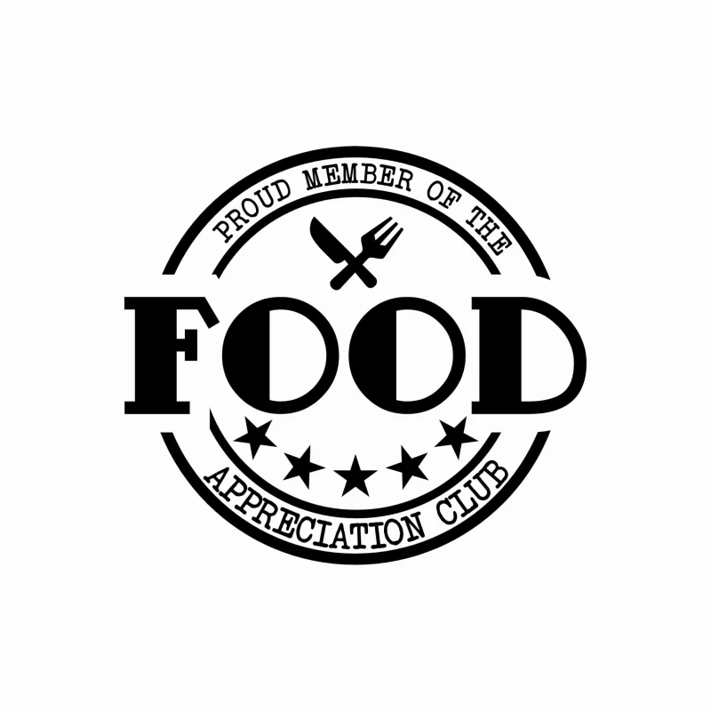 Food Appreciation Club Vinyl Decal - Custom Size