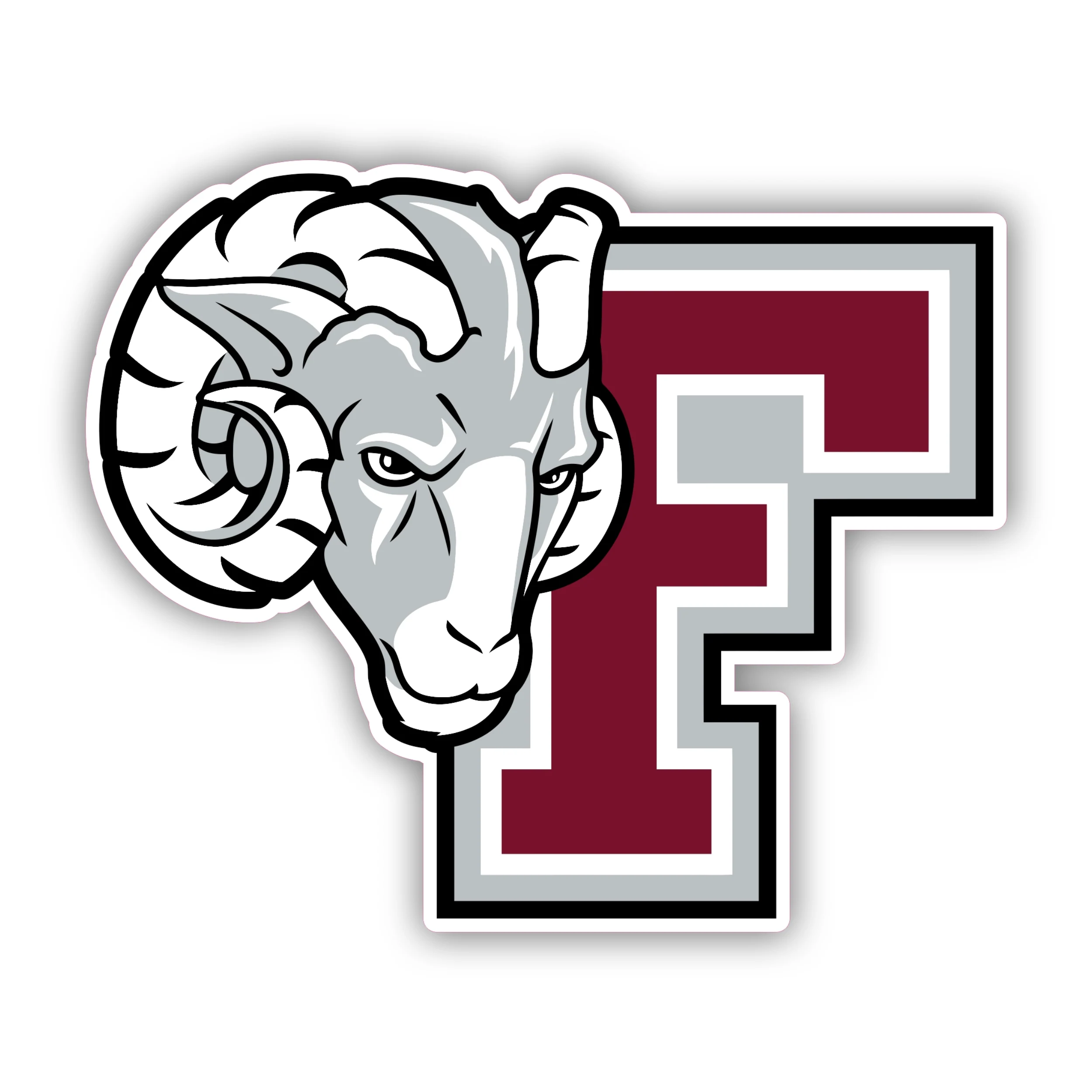 Fordham Rams - Iron On DTF Transfer - Custom Size