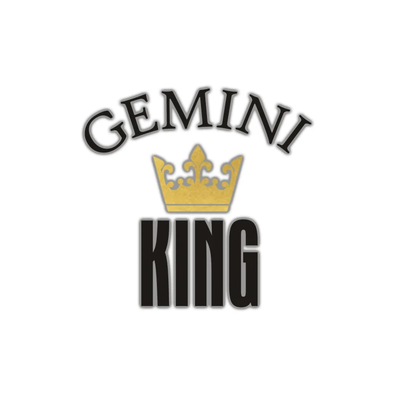 Gemini King - Full Color Vinyl Decal - Custom Size