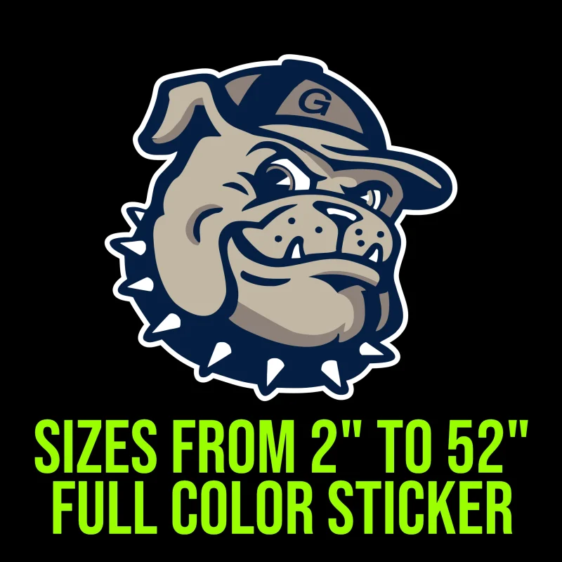 Georgetown University Hoyas Full Color Vinyl Decal - Custom Size