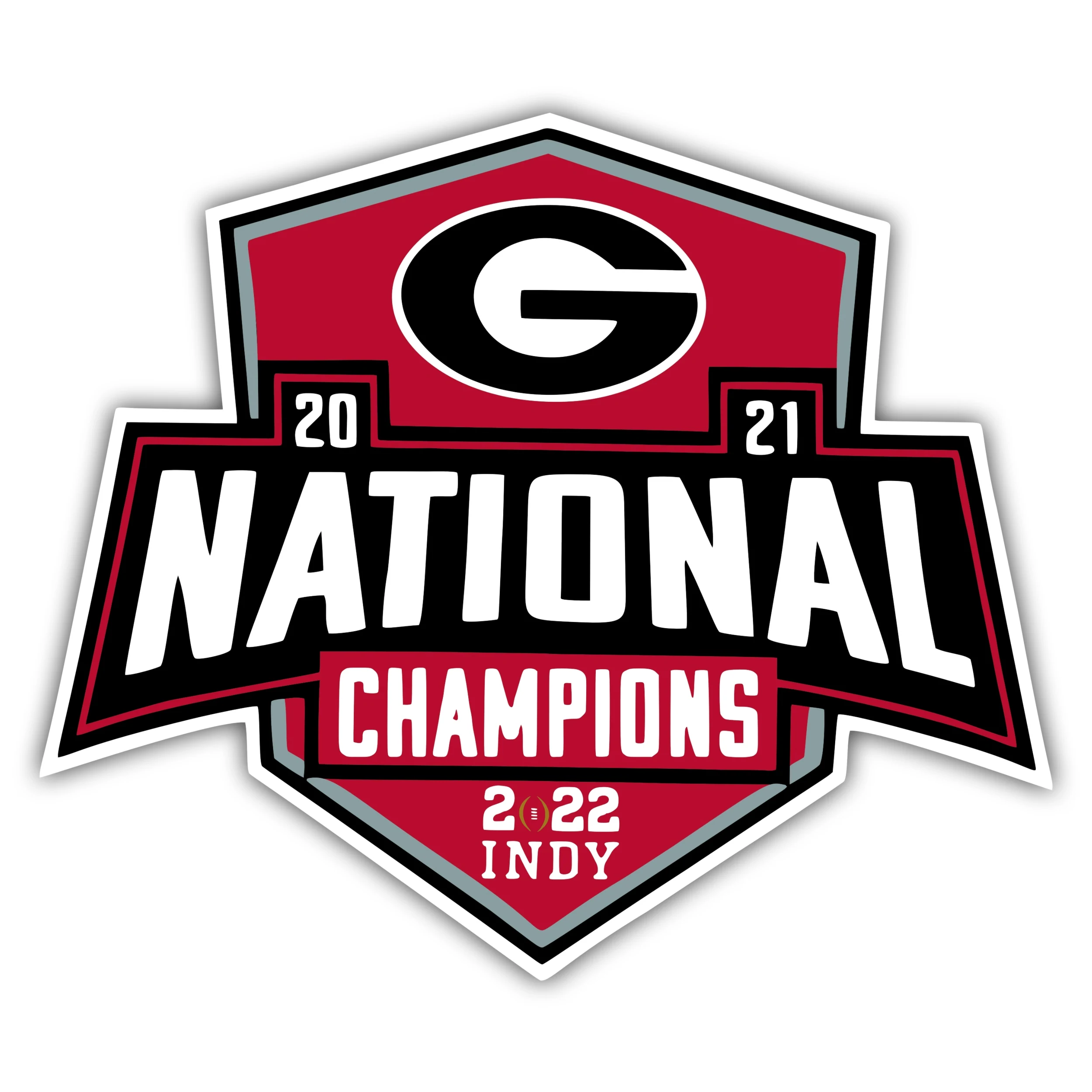 Georgia Bulldogs - 2021 National Champs 2022 Indy - Iron On DTF Transfer - Custom Size
