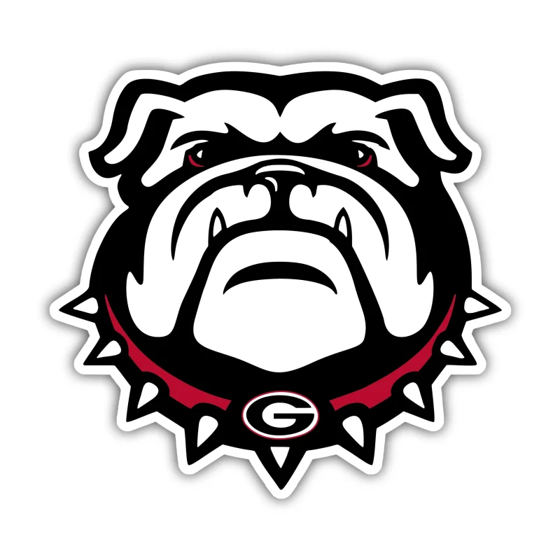 Georgia Bulldogs - Bulldog Head with G - Iron On DTF Transfer - Custom Size