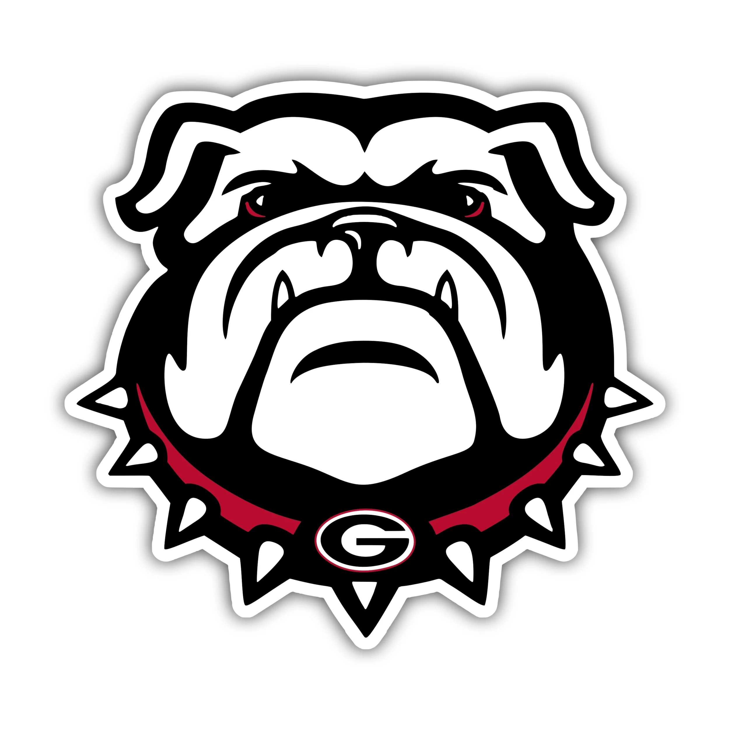 Georgia Bulldogs - Bulldog Head with G - Iron On DTF Transfer - Custom Size