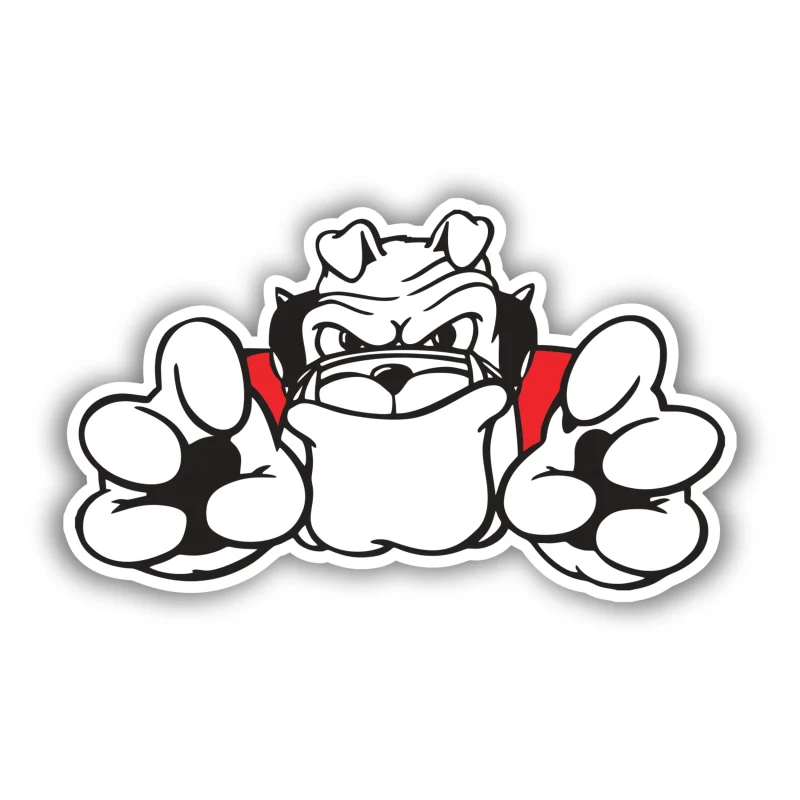 Georgia Bulldogs Full Color Vinyl Decal - Custom Size