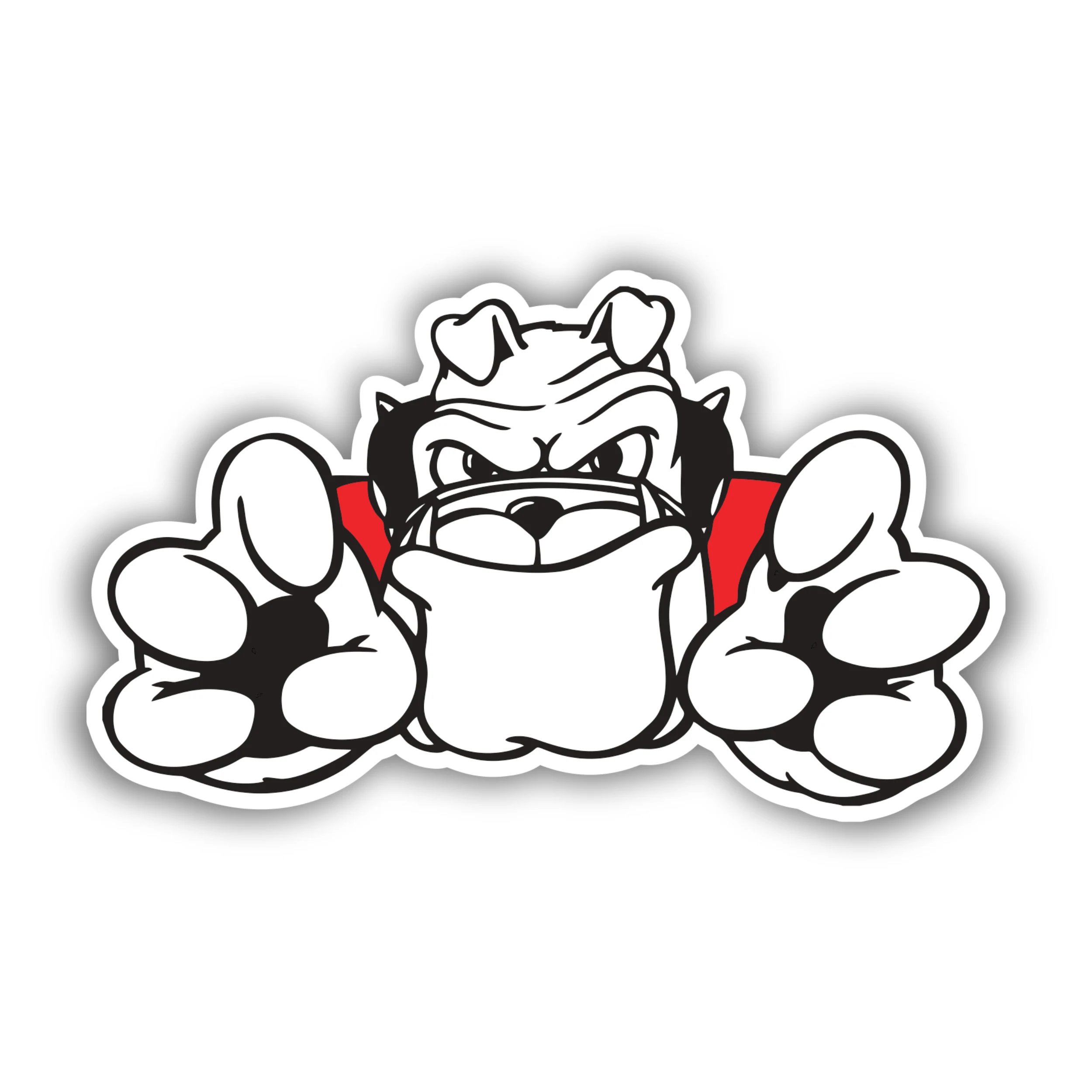 Georgia Bulldogs Full Color Vinyl Decal - Custom Size