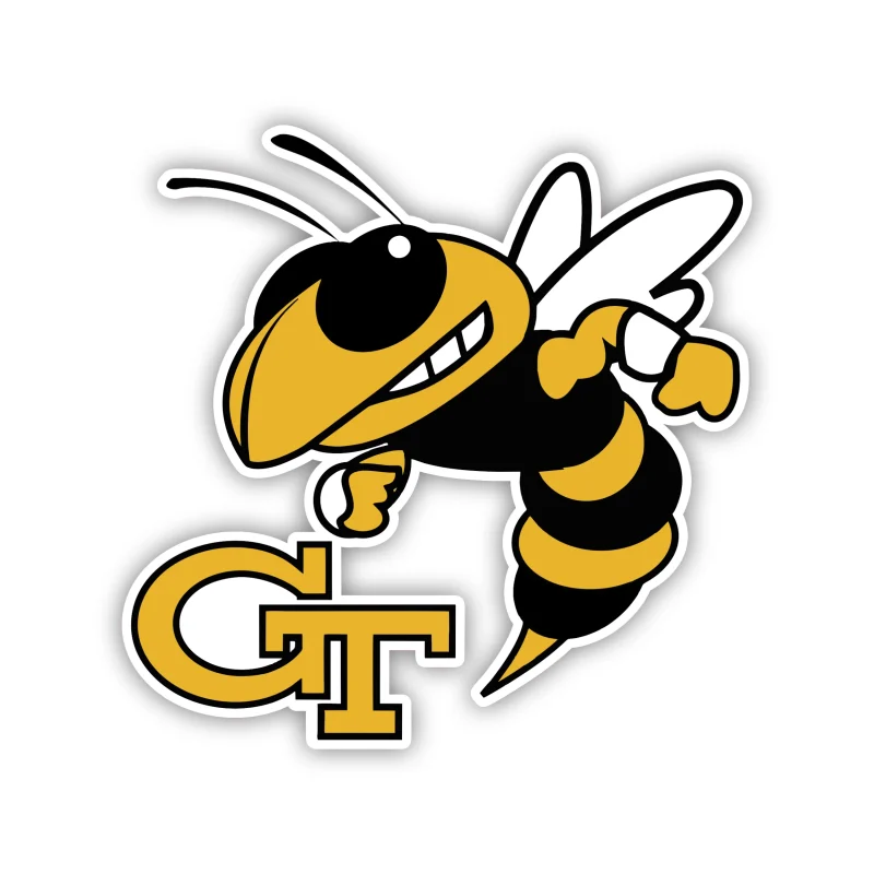 Georgia Tech Yellow Jackets - Iron On DTF Transfer - Custom Size