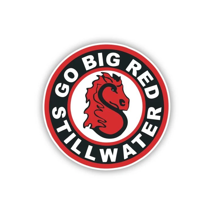 Go Big Red Stillwater - Full Color Vinyl Decal - Custom Size