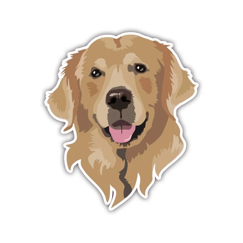 Golden Retriever - Iron On DTF Transfer - Custom Size