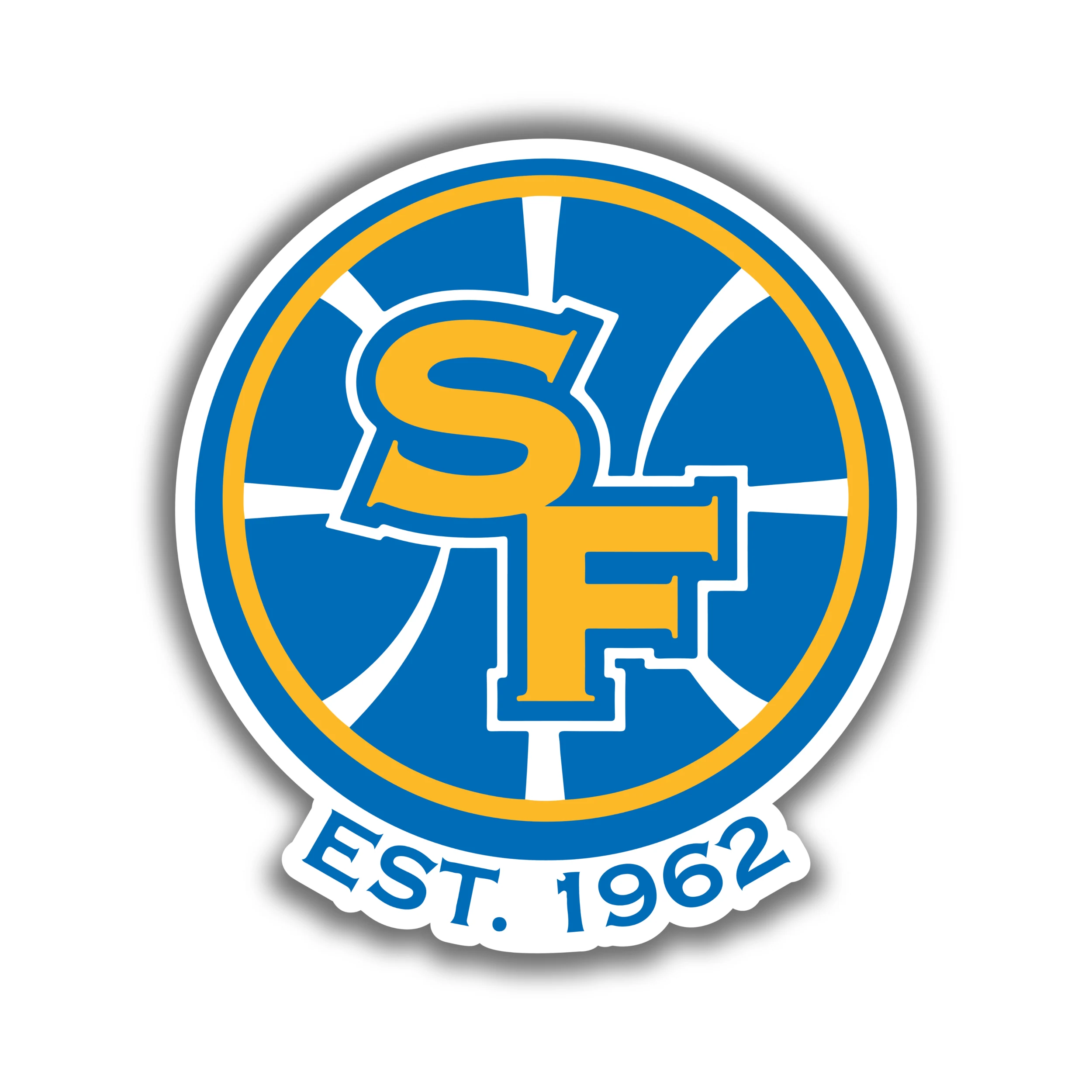 Golden State Warriors - Blue Circle With SF - Iron On DTF Transfer - Custom Size