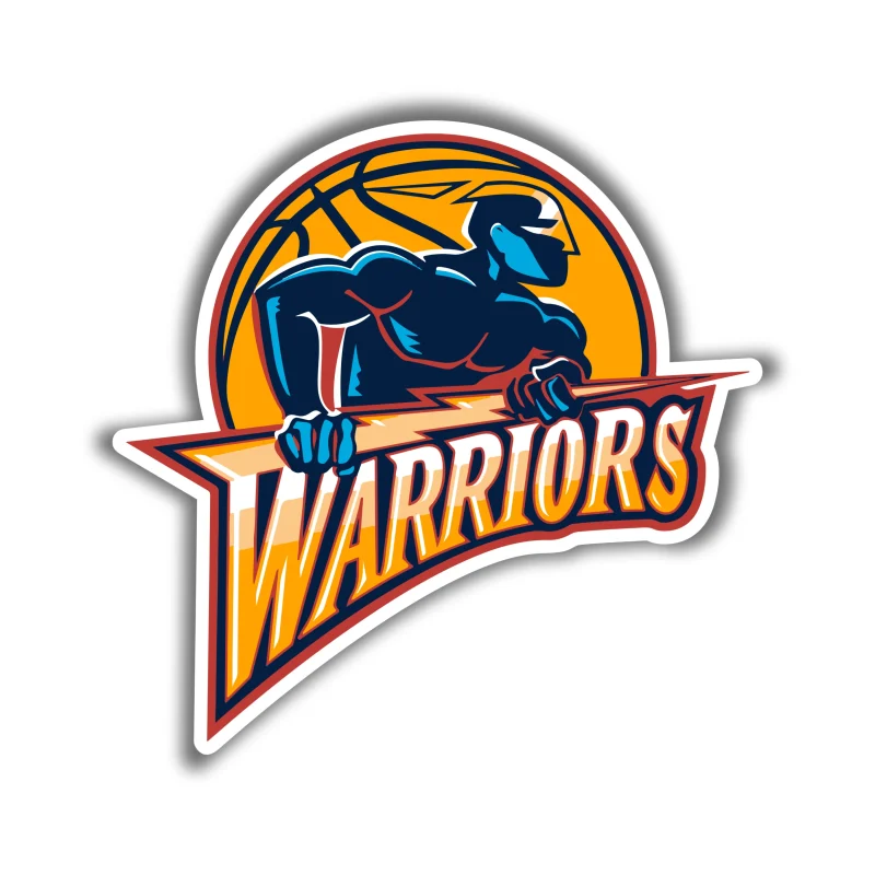 Golden State Warriors - Mascot With Basketball - Temporary Tattoo