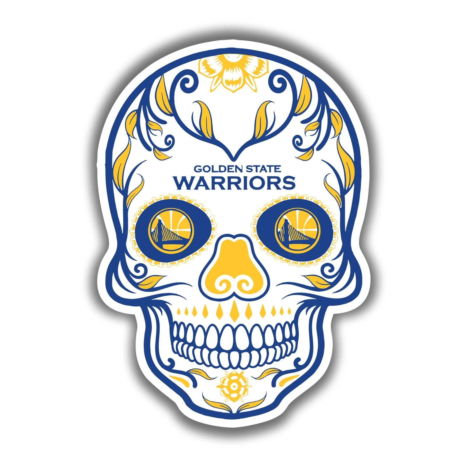 Golden State Warriors - Sugar Skull -Iron On - Custom Size