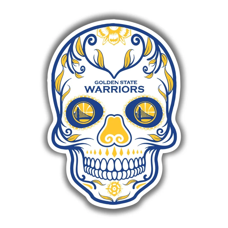 Golden State Warriors - Sugar Skull - Temporary Tattoo
