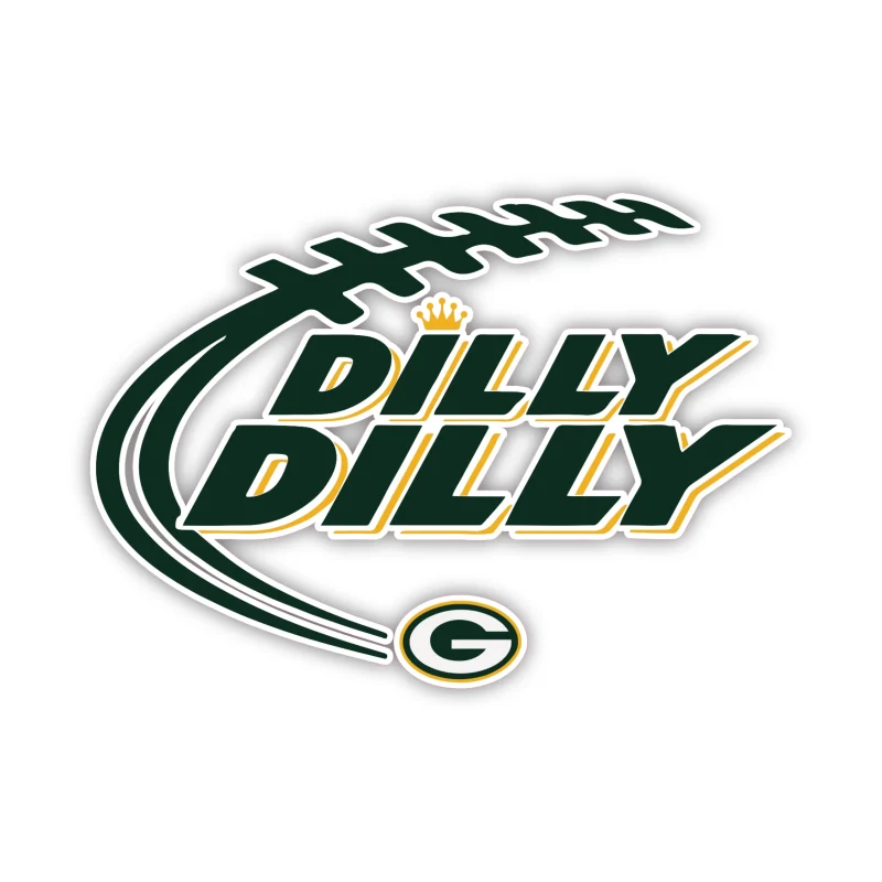 Green Bay Packers - Dilly Dilly - Iron On DTF Transfer - Custom Size