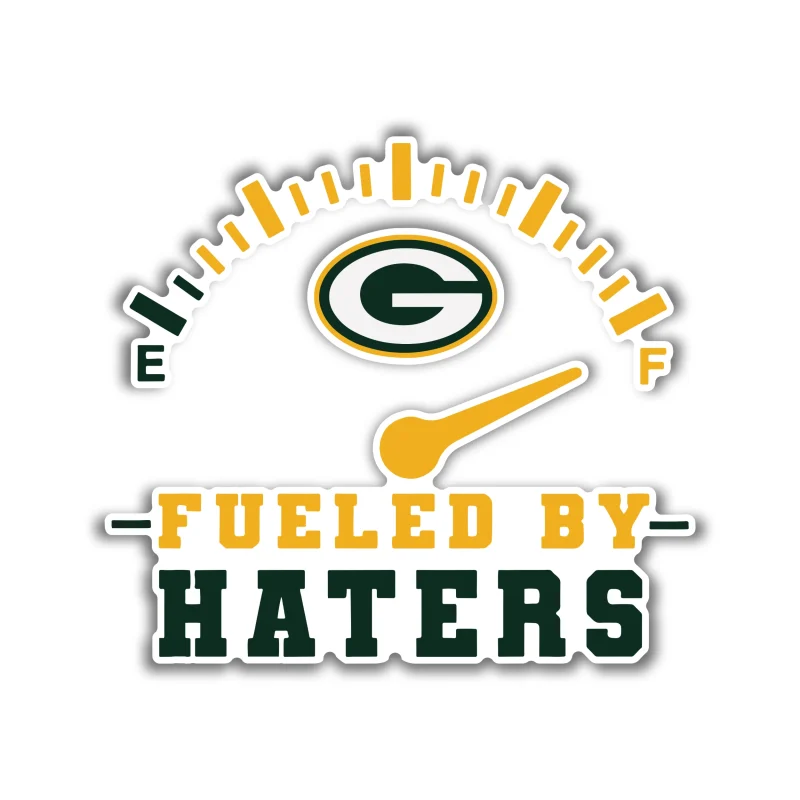 Green Bay Packers - Fueled By Haters - Temporary Tattoo