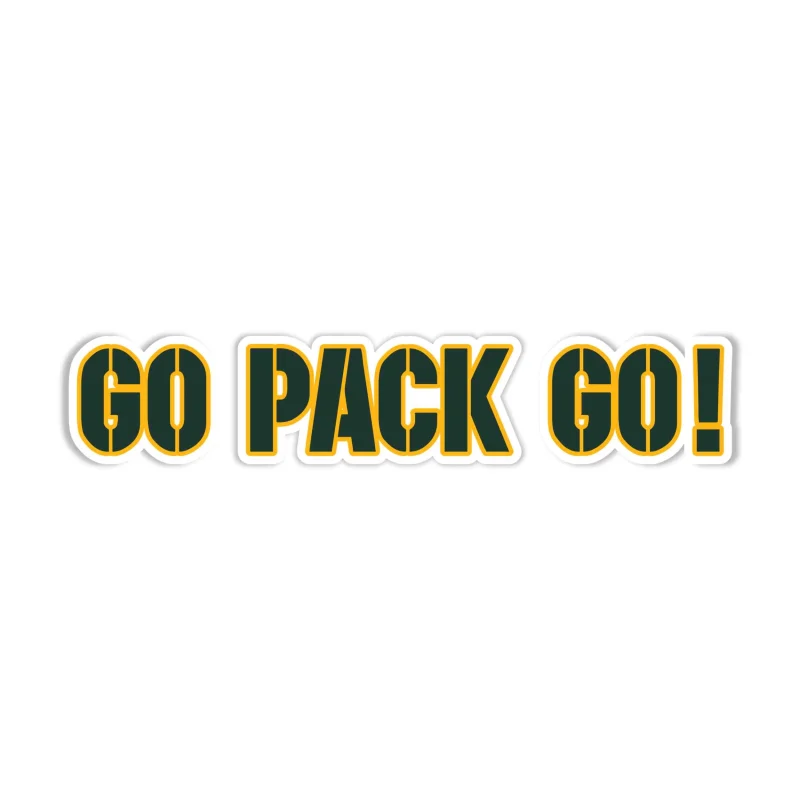Green Bay Packers - Full Color Vinyl Sticker - Custom Size