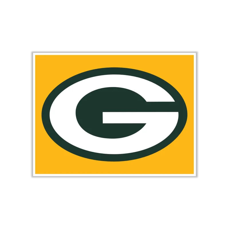 Green Bay Packers - Full Color Vinyl Sticker - Custom Size