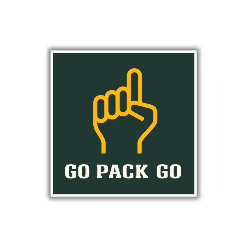 Green Bay Packers - Go Pack Go - Iron On DTF Transfer - Custom Size