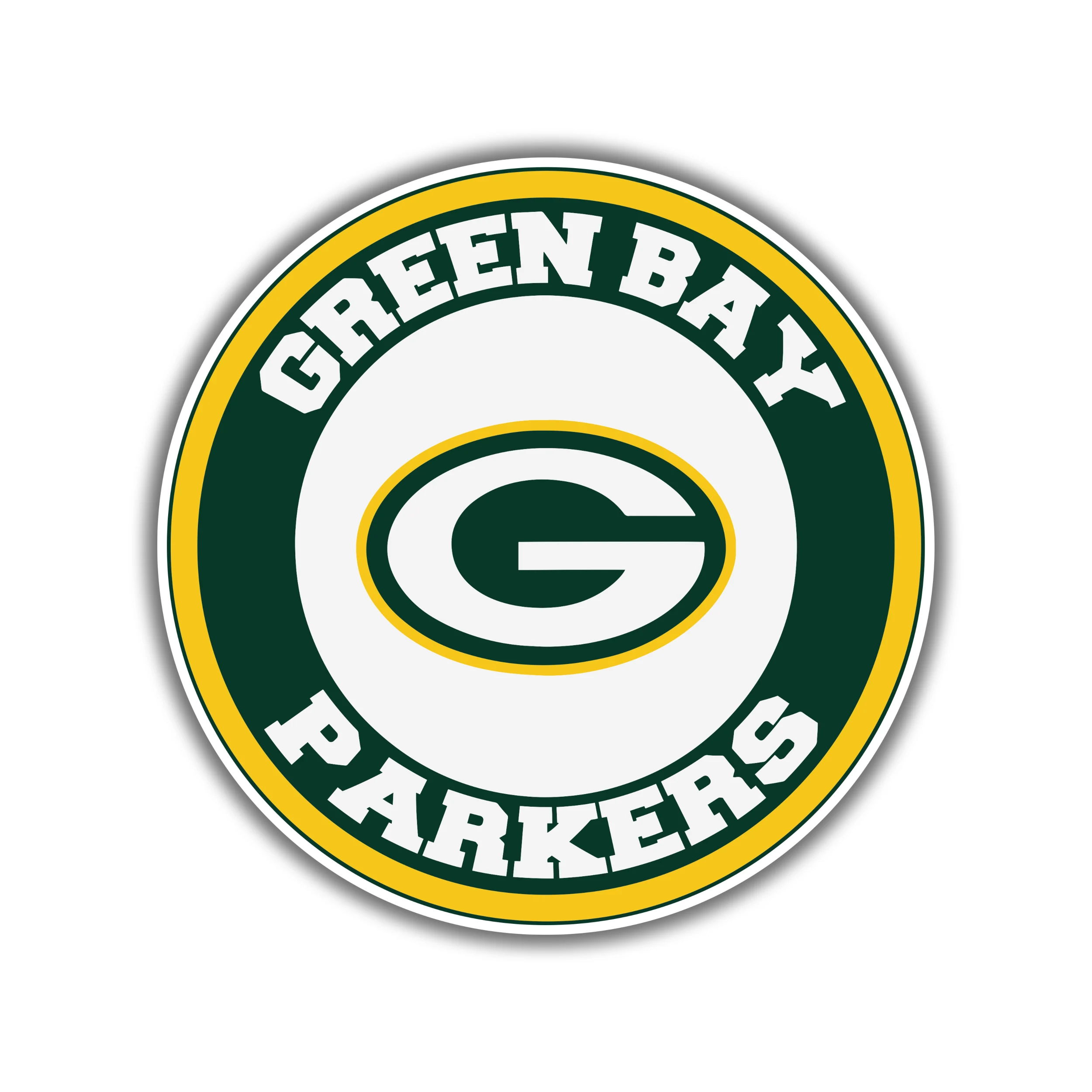 Green Bay Packers - Green Circle- Iron On - Custom Size