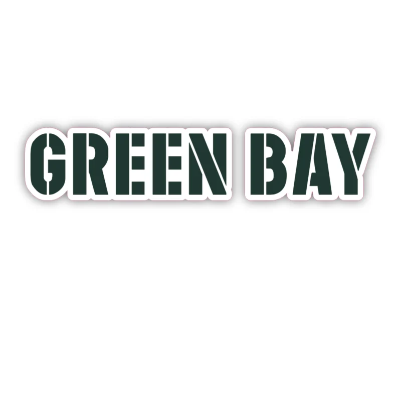 Green Bay Packers - Green Lettering - Iron On DTF Transfer - Custom Size