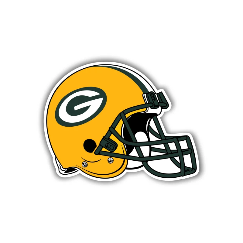 Green Bay Packers - Helmet - Iron On DTF Transfer - Custom Size