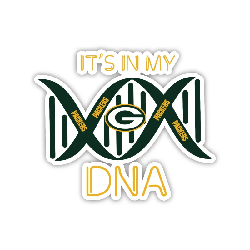 Green Bay Packers - It's In My DNA - Temporary Tattoo
